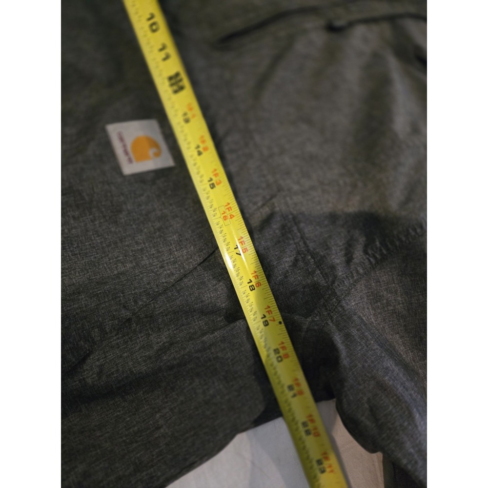 Carhartt Anorak Slicker Hooded Pullover 1/4 Zip & Pockets Lightweight Sz Med - Picture 15 of 16